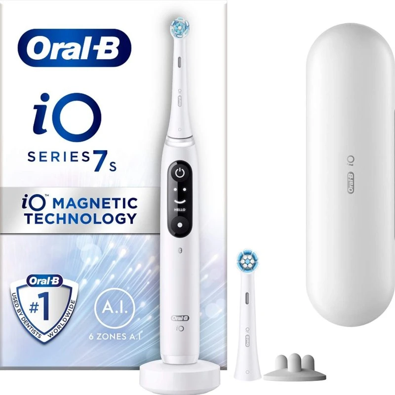 Oral-B iO7 Elektrisk Tandbørste, Hvid