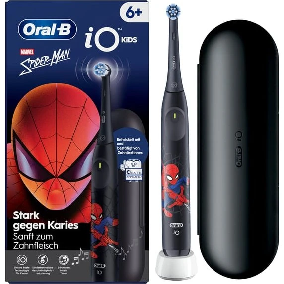 Oral-B iO Kids Spiderman Roterende Tandbørste, Sort