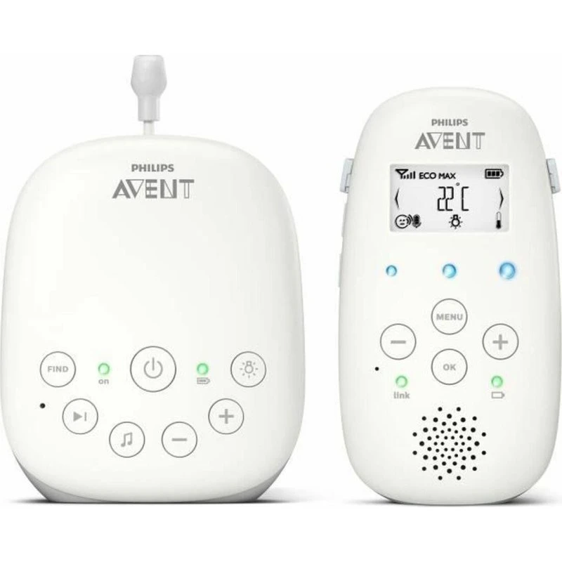 Philips Avent SCD713/26 Babyalarm DECT med natlys, hvid