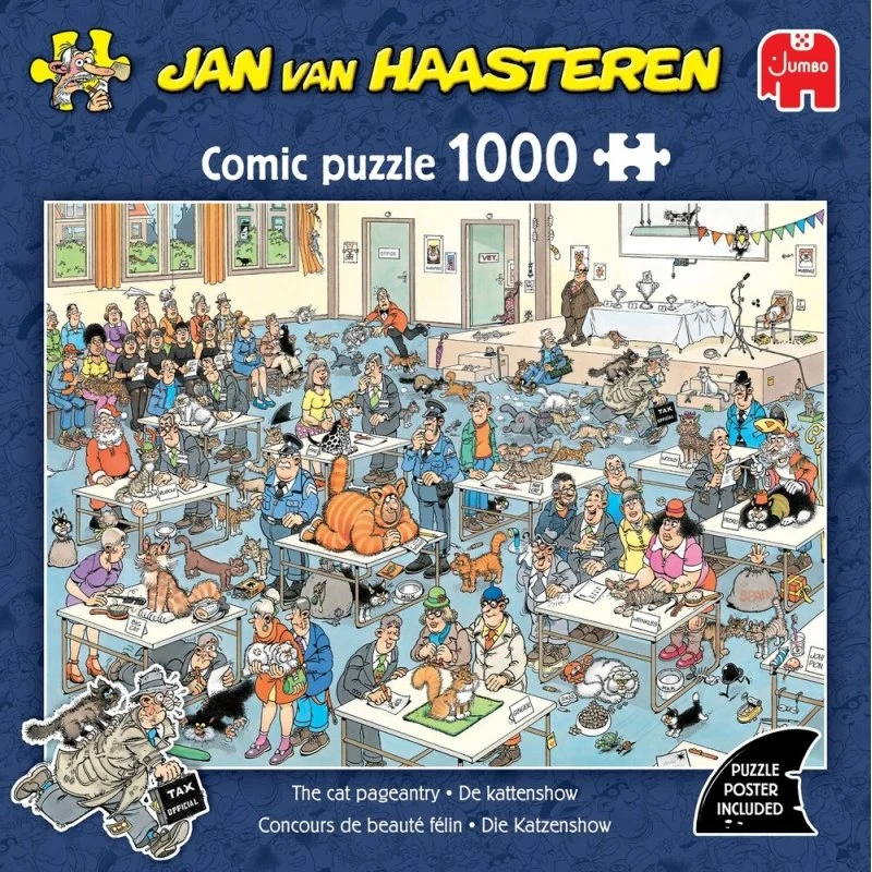 Jan Van Haasteren Puslespil 1000 Brikker – The Cat Pageantry