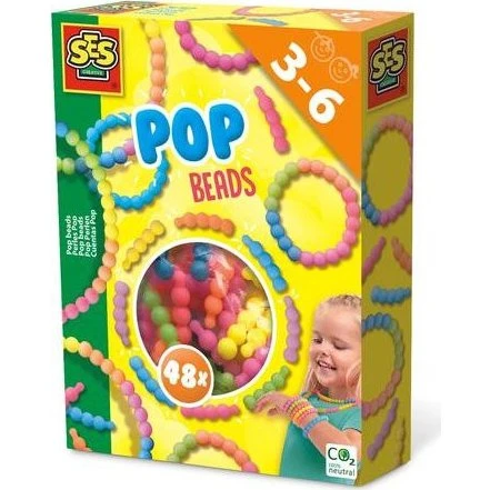 SES Creative Pop Beads, 48 stk.