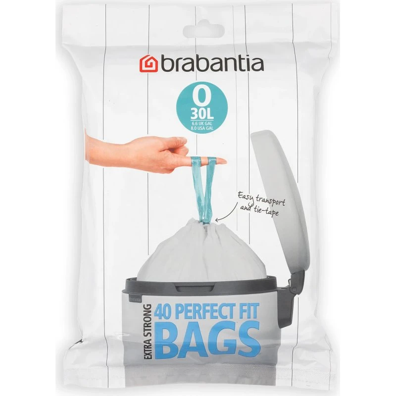 Brabantia Code O Skraldepose 30 L, 40 stk