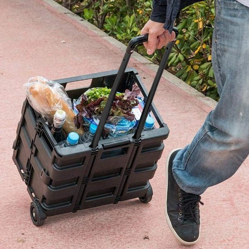 Kinzo Opbevaringsvogn, sammenfoldelig, 25 kg, sort