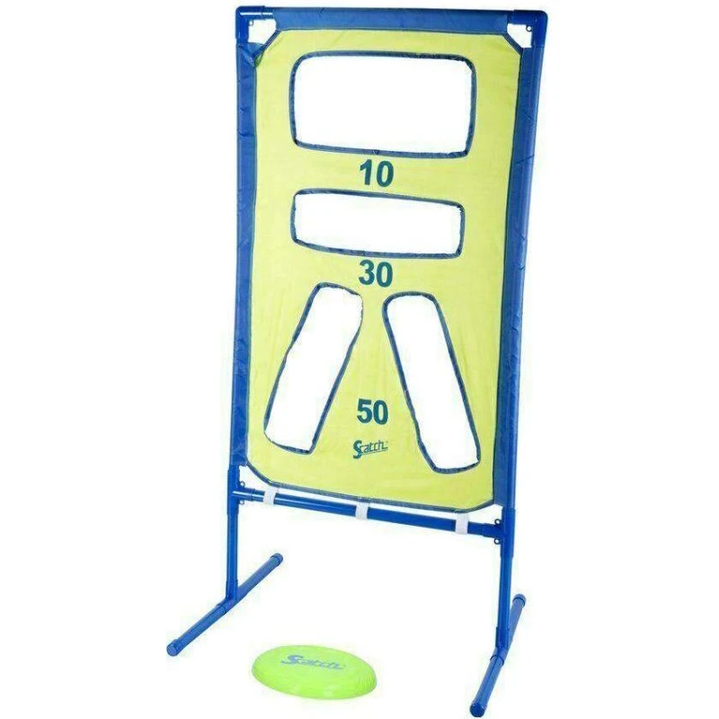 Frisbeespil med mål – Flerfarvet plast, 111 x 56 x 43 cm