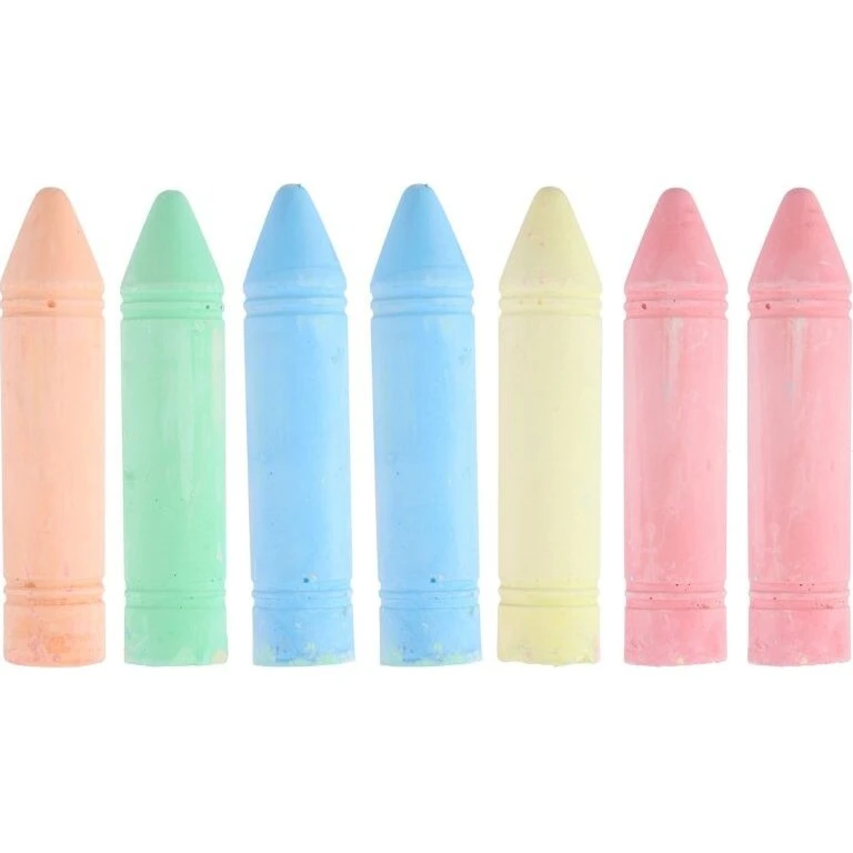 Topwrite XL Farvekridt 7 Stk, 19x4cm