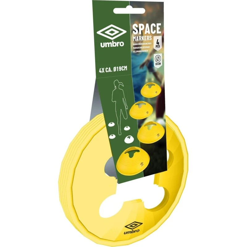 Umbro Træningsmarkører 4 stk Ø19cm