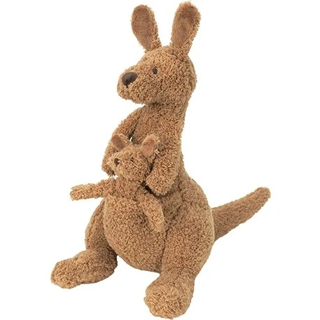 Happy Horse Kænguru Kick med Baby, 24 cm, brun