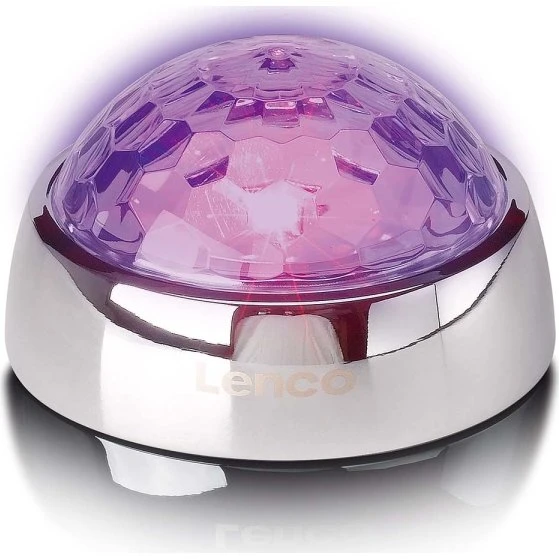 Lenco TTA-080SI Centerstabilisator med LED-Lys, Sølv