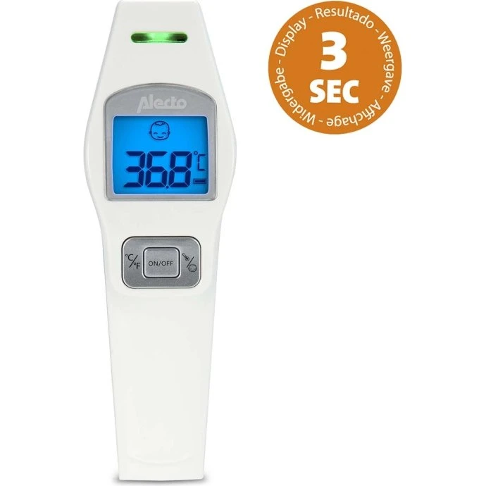 Alecto BC-37 Infrarødt Pandetermometer Hvid