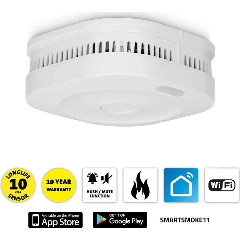 Alecto SMARTSMOKE11 Wi-Fi Smart Røgalarm