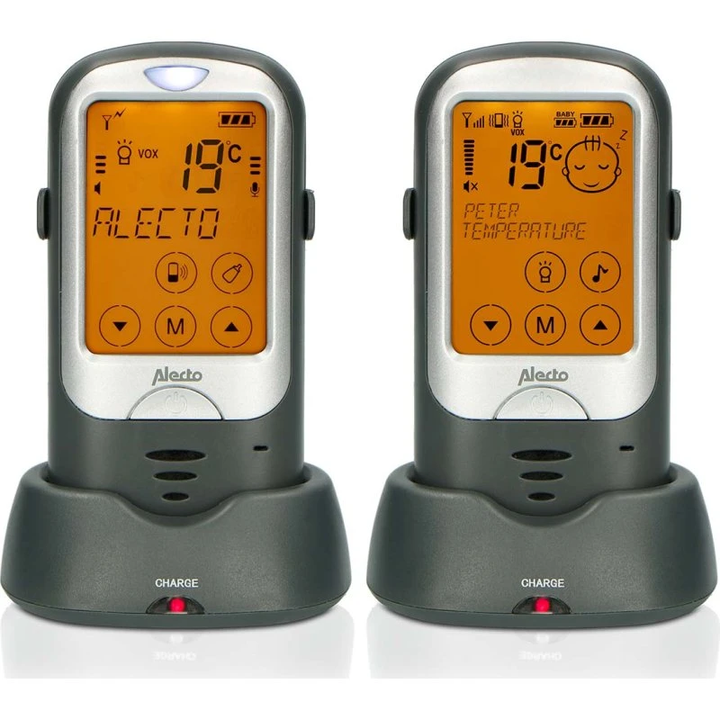 Alecto DBX68GS Longe Serien Udendørs Babyalarm, Sort/Antracit, 1000m rækkevidde