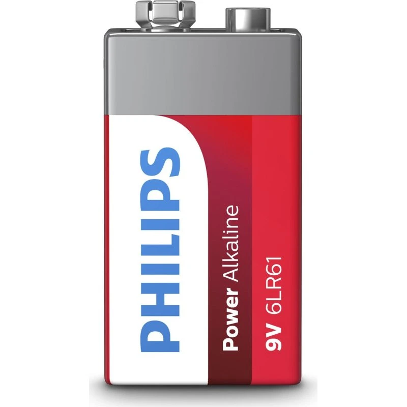 Philips Power Alkaline 9V 6LR61P1B-10 Batteri