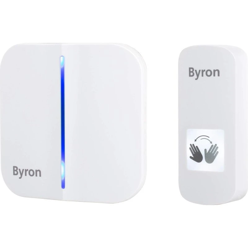 Byron DBY-23441 Trådløs Dørklokke med Sensor, Hvid