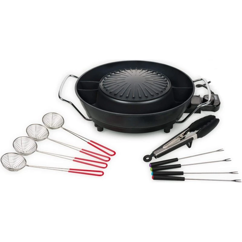 Tristar Koreansk grill PZ-9131, 1800W, 3L, elektrisk hot pot med justerbar termostat