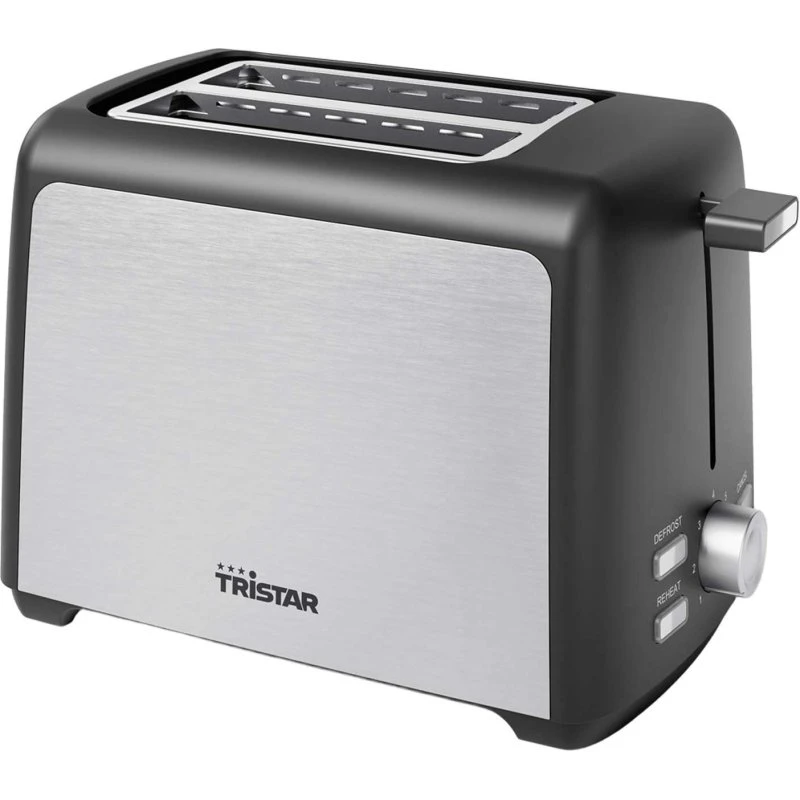Tristar BR-1058 2-skivers brødrister i rustfrit stål, 800W