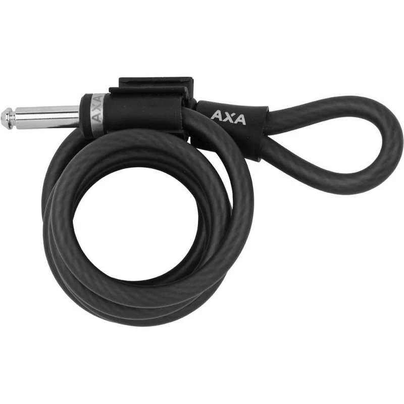 AXA Newton PI 150/10 Plug-in kabel, 150 cm, 10 mm, sort
