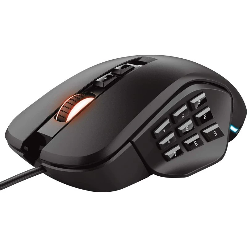 Trust GXT 970 Morfix RGB Gaming Mus med 14 knapper