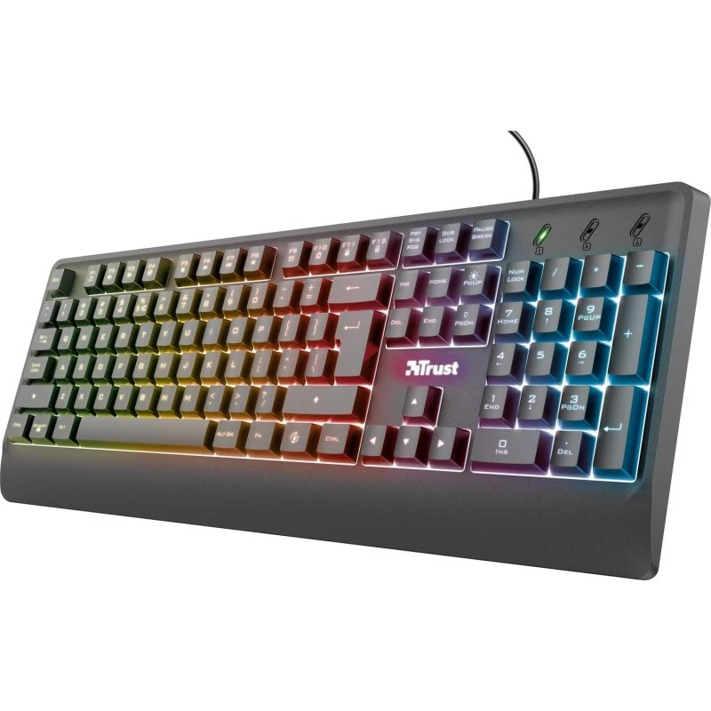 Ziva Gaming Tastatur LED Nordic - Trådløst, Spildsikkert, 12 Multimedietaster