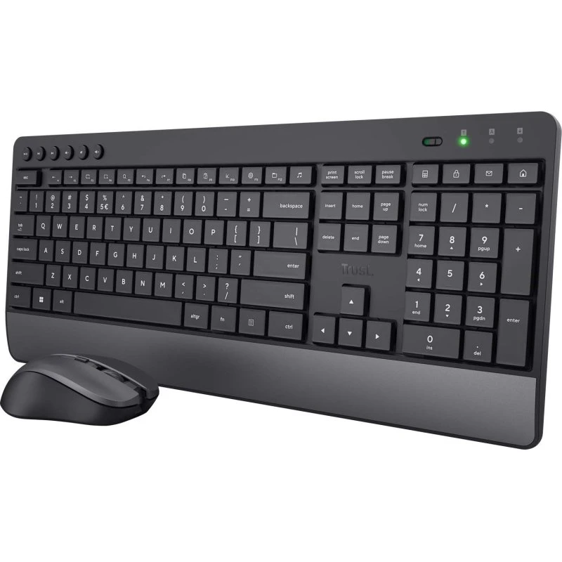 Trust Trezo Trådløst Tastatur og Mus ECO – 85% Genbrugsmateriale