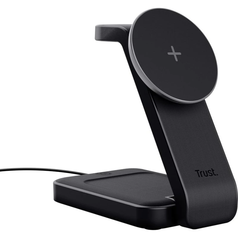 Trust Viro 3-i-1 Trådløs Oplader 20W, Sort