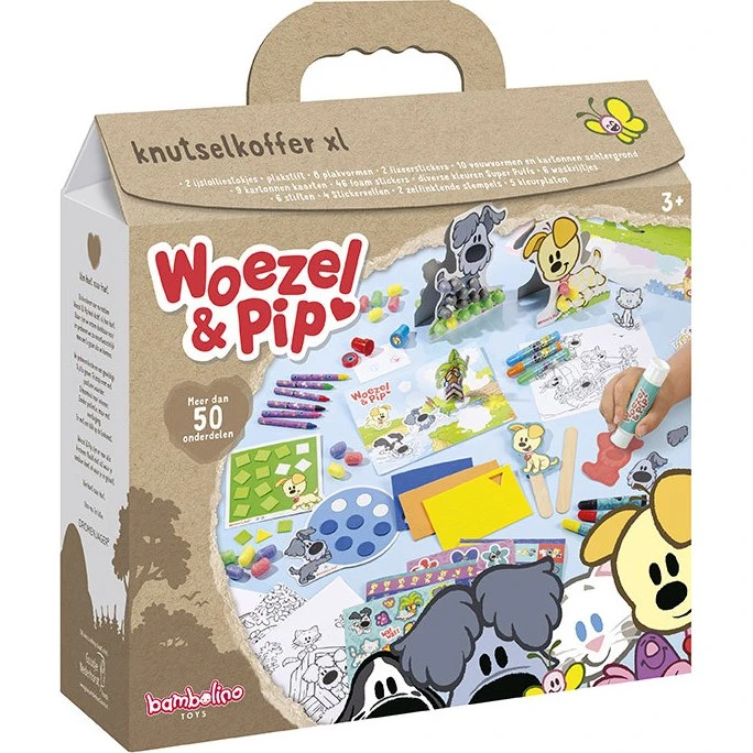 Bambolino Woezel & Pip Craft Case – Kreativt hobbysæt med 50+ dele