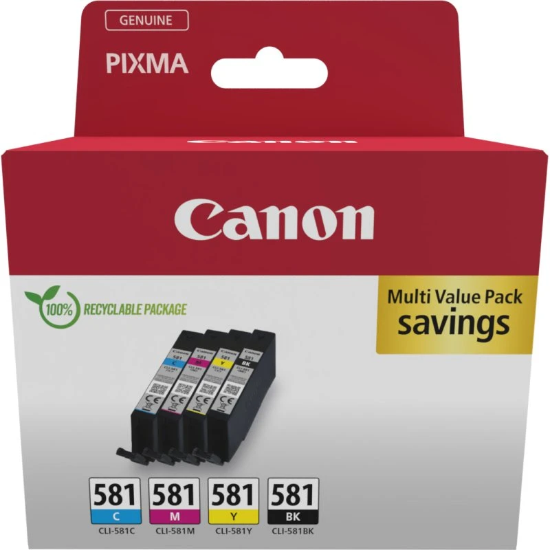 Canon CLI-581 BK/C/M/Y Multi Pack 4x5.6ml