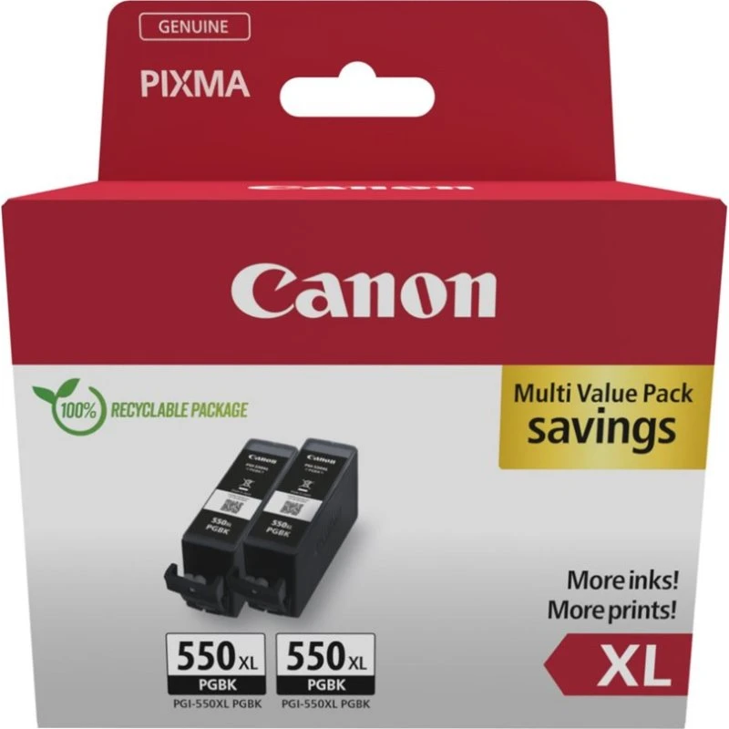 Canon PGI-550PGBK XL Twin Pack Sort 15 ml