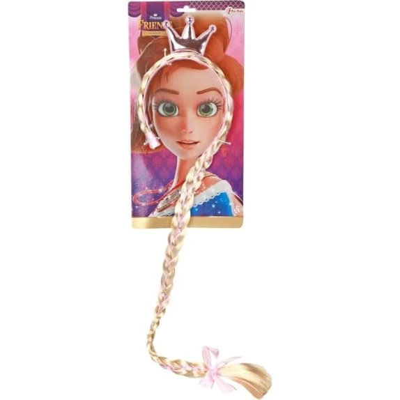 Toi-Toys Princess Friends Diadem med Lang Fletning og Krone