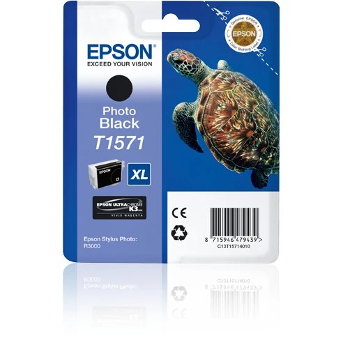 Epson T1571 Foto-sort Blæk, 25,9 ml