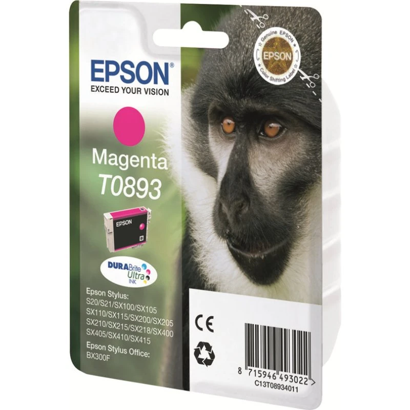 Epson T0893 Magenta Blækpatron 3,5 ml
