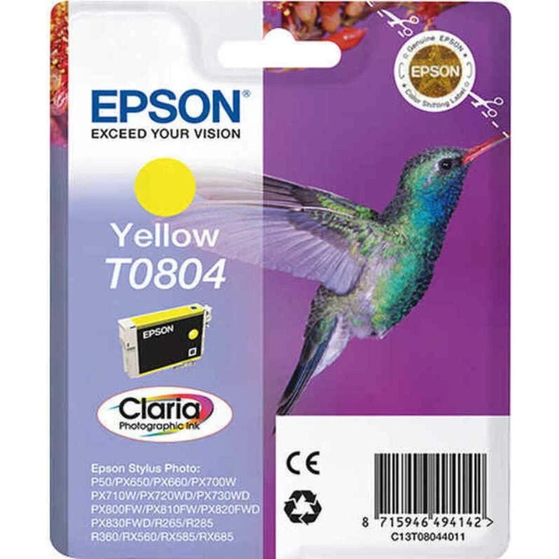 Epson T0804 Gul Original Blækpatron