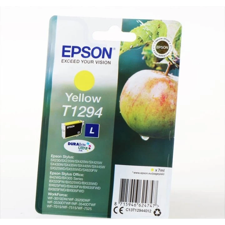 Epson T1294 Gul Blækpatron, 616 Sider, Original