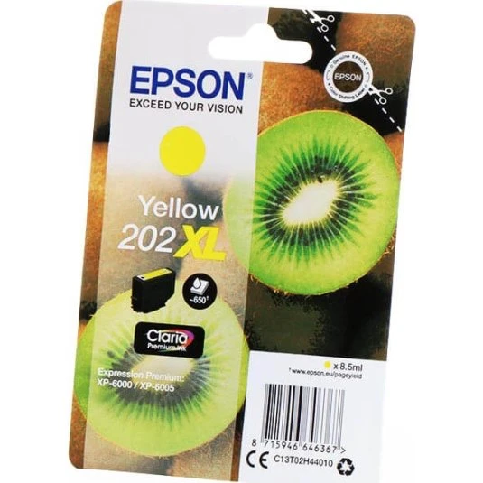 Epson 202XL Gul 8,5 ml - 650 sider - Original blækpatron