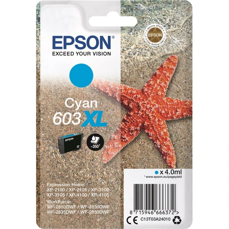 Epson 603XL Cyan XL-blækpatron