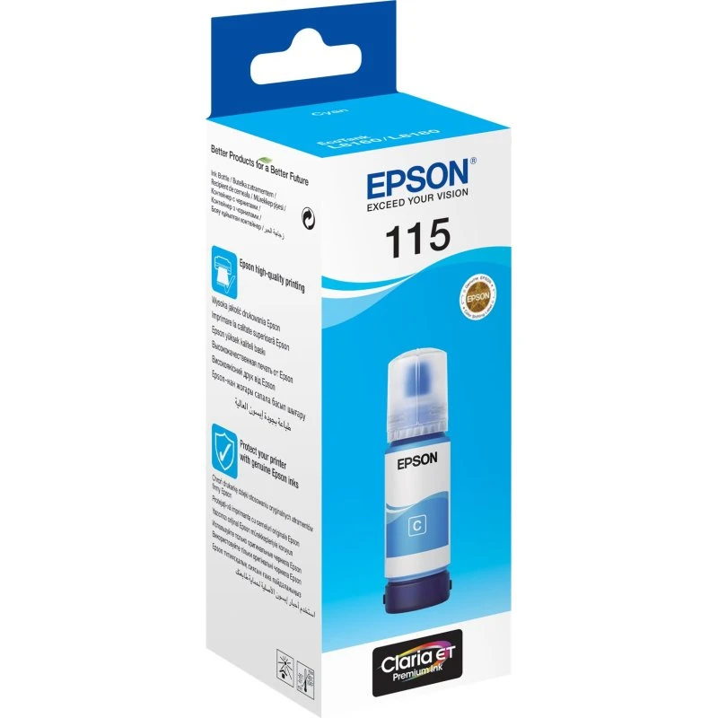 Epson EcoTank 115 Cyan Blækrefill 70 ml C13T07D24A
