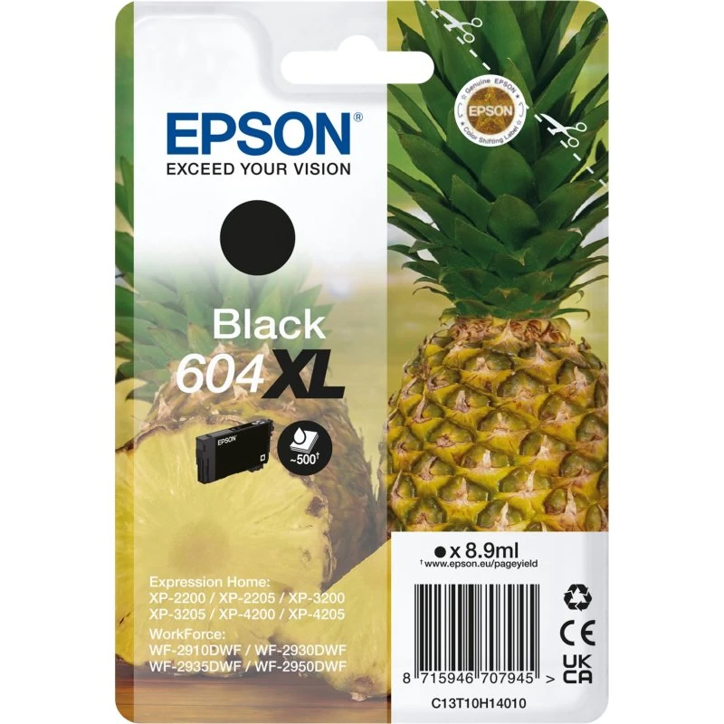Epson 604XL Sort Blækpatron 8,9 ml (XL)