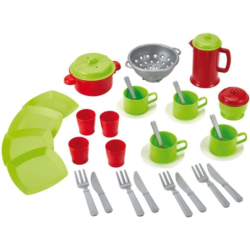 Ecoiffier legetøjsservice 31 dele - i opbevaringspose