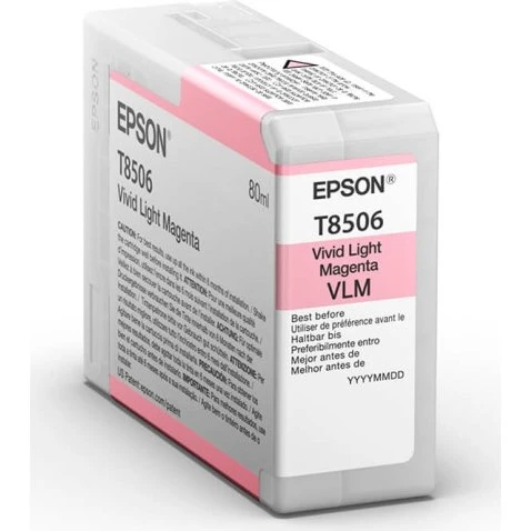 Epson T8506 Vivid Light Magenta 80ml - Original Blækpatron
