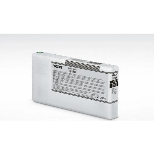 Epson T9138 Mat Sort Blæk 200 ml
