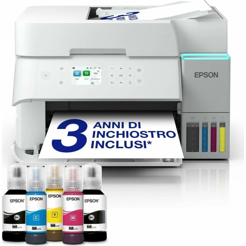 Epson EcoTank ET-3956 Hvid A4 Multifunktionsprinter WiFi/LAN