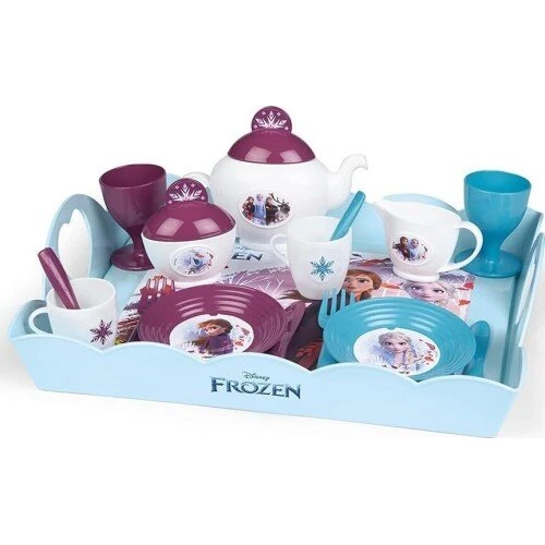 Disney Frozen 2 tesæt med bakke og 17 dele