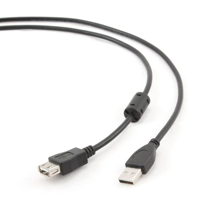 Gembird USB 2.0 A-han/kvinde 1,8 m forlænger kabel, sort