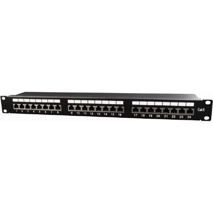 Gembird NPP-C624-002 Patch Panel 24-port CAT6 STP 1U Sort