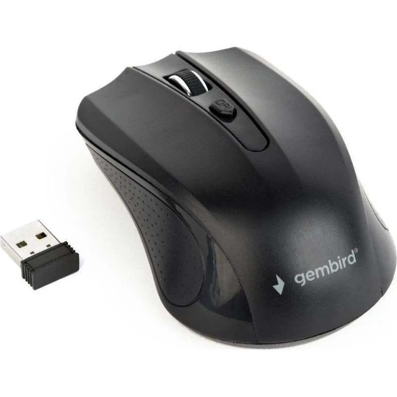 Gembird MUSW-4B-04 Trådløs Optisk Mus, 1600 DPI, Sort