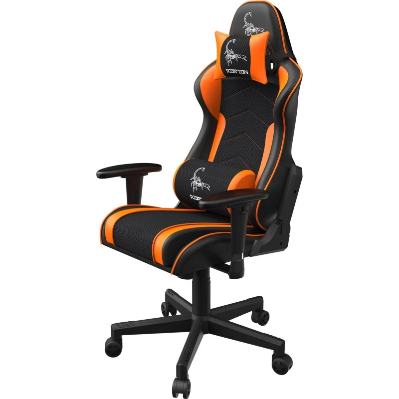 Gembird SCORPION Sort/Orange Ergonomisk Kontorstol