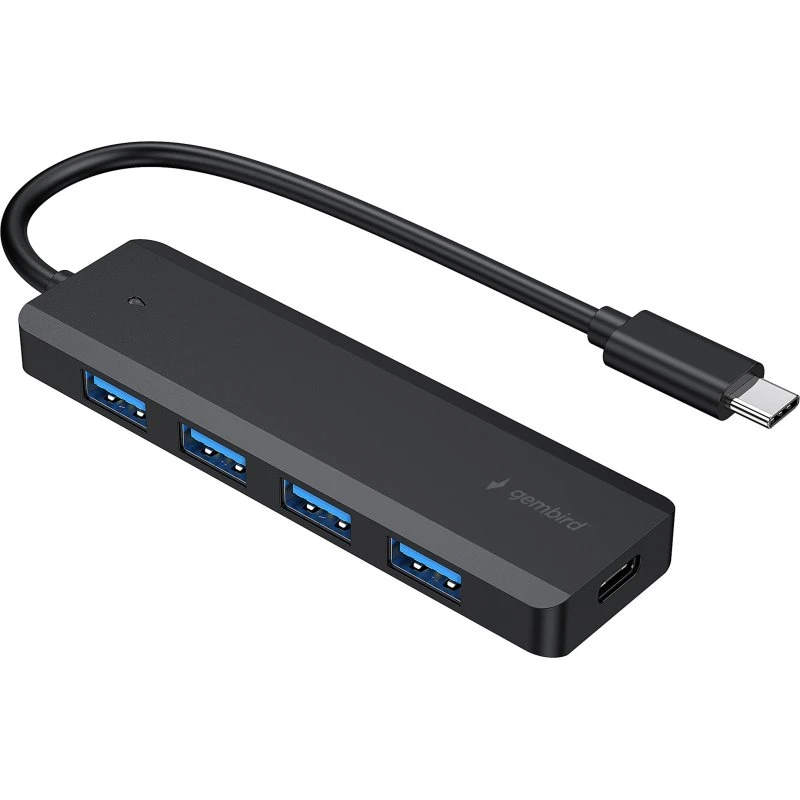 Gembird UHB-CM-U3P4P-01 Type-C USB 3.1 Hub, 4-port, Sort