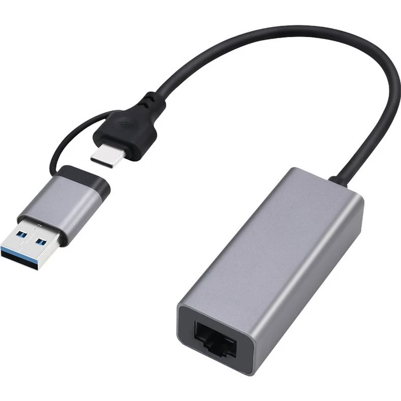 Cablexpert USB 3.1 Gen 1 Netværksadapter 2500Mbps Space Grey