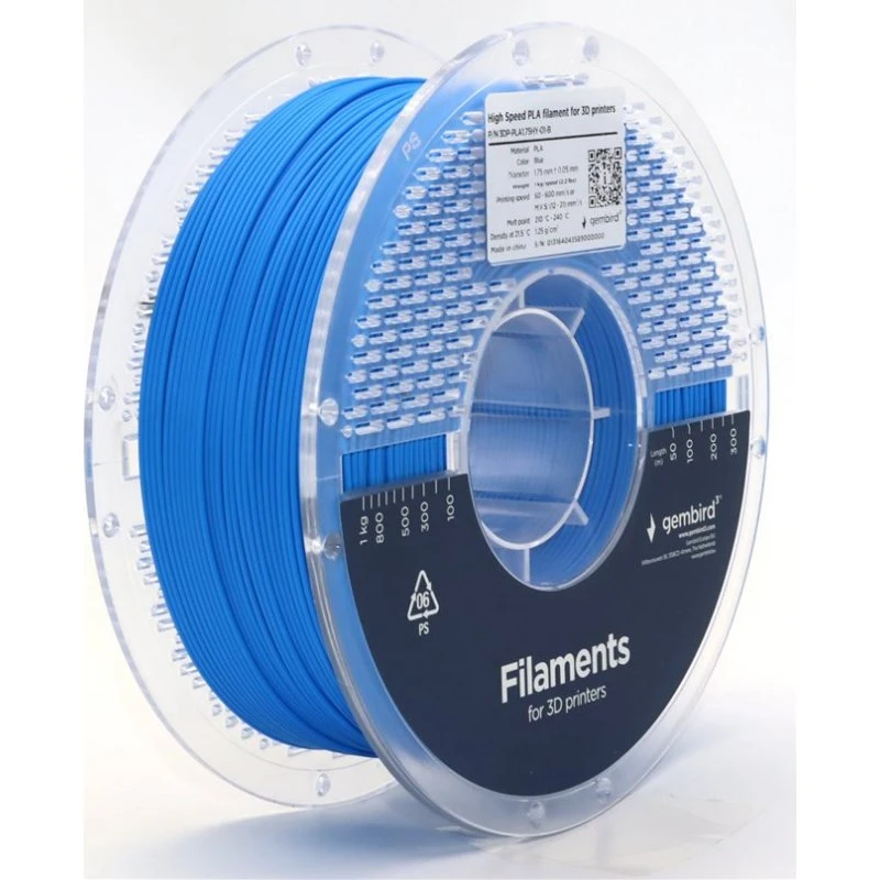 Gembird PLA Høj Hastighed Blå 1,75 mm 1 kg