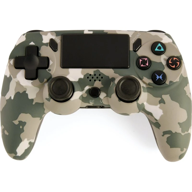 Gembird JPD-PS4BT-01-CM Trådløs Controller til PS4 & PC, Grøn/Camo
