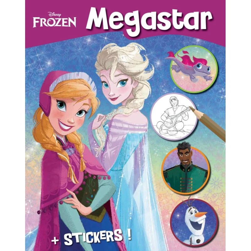 Disney Megastar Malebog med Klistermærker - Frost